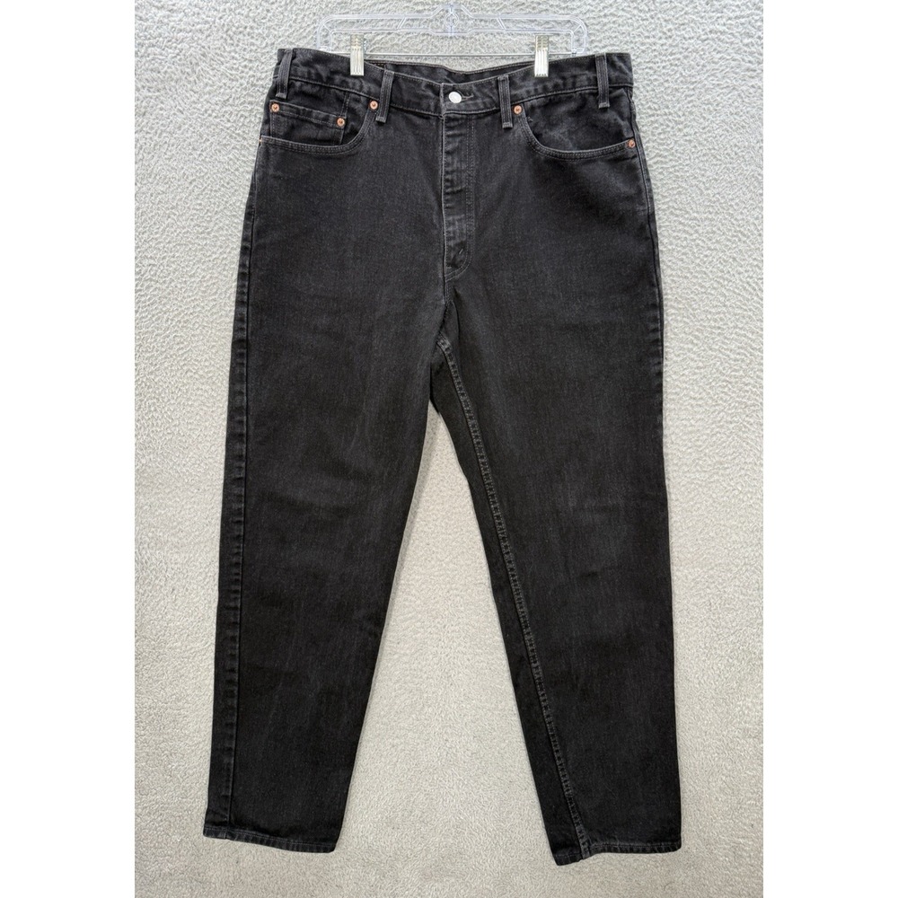 Vintage Levis 550 Jeans Mens 38x34 Black Relaxed Workwear Grunge Skater Y2K